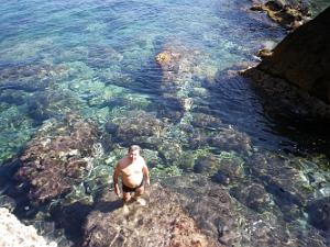 1718 mon bain au ROCHER DE LA VIEILLE SUR LA CORNICHE ORANAISE